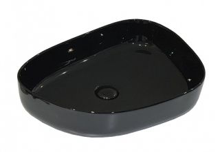 Раковина накладная BelBagno 55см чёрная BB1435-NERO